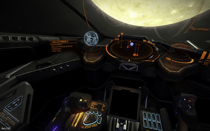 Das Cockpit in Elite Dangerous