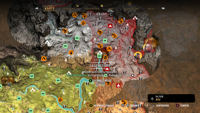 Far Cry Primal Schnellreise Map