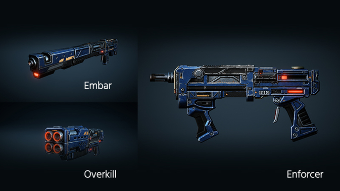 Embar Thrasher Enforce Overkill Gears of War