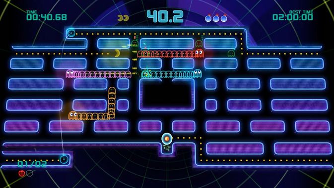 Farbenfroh und schnell ist PAC-MAN unterwegs