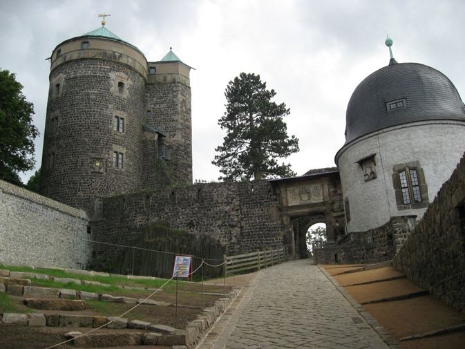 Die mittelalterliche Burganlage Stolpen - östlich von Dresden.