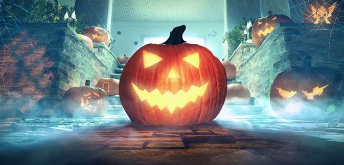 Geisterhaus-Halloween-Event