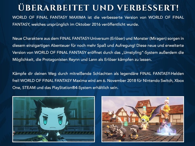 World of Final Fantasy Maxima