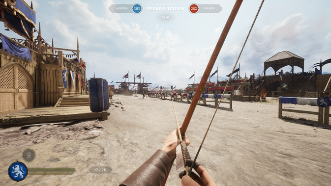 Auch mit dem Bogen können wir in Chivalry 2 kämpfen