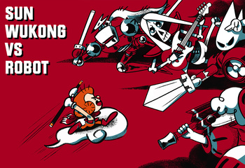 Sun Wukong VS Robot-Bild